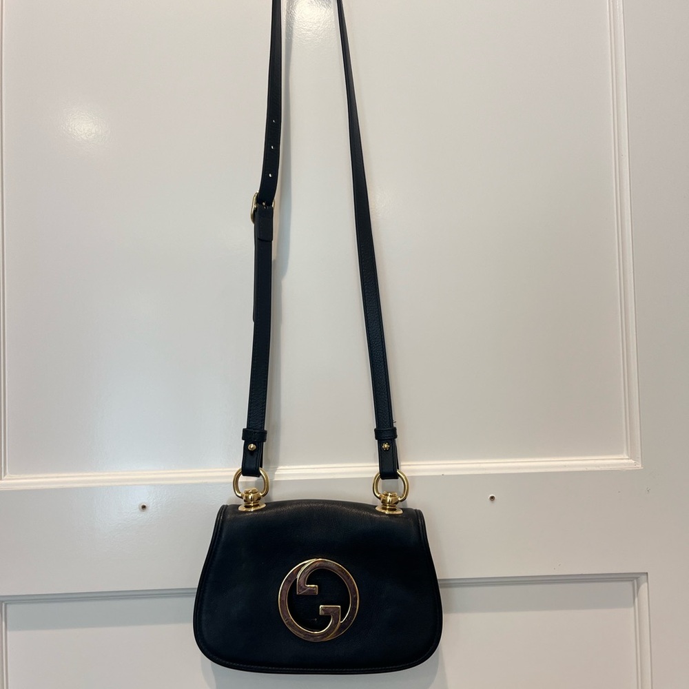 Gucci Black Leather Shoulder Bag
